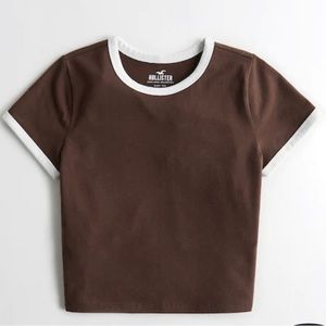 Hollister Brown Baby Tee